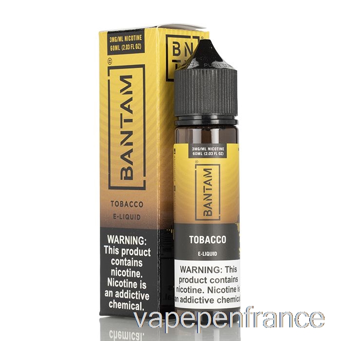 Tabac - Vape Bantam - Stylo Vape 60ml 0mg